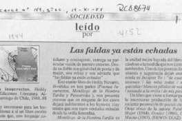 Las faldas ya están echadas  [artículo] Erwin Díaz.