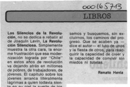 El amanecer silencioso  [artículo] Renato Hevia.