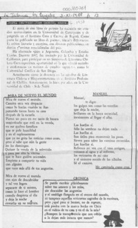 Poeta invitado, Juan Gabriel Araya  [artículo].