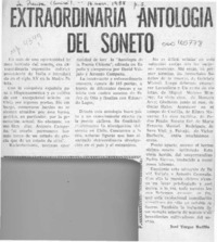 Extraordinaria antología del soneto  [artículo] José Vargas Badilla.