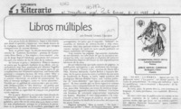 Libros múltiples  [artículo] Ernesto Livacic Gazzano.
