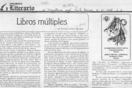 Libros múltiples  [artículo] Ernesto Livacic Gazzano.