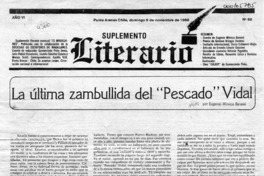 La Ultima zambullida del "pescado" Vidal  [artículo].