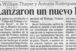 Lanzaron un nuevo libro  [artículo].