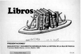 Manuscritos y documentos españoles para la historia de la Isla de Pascua