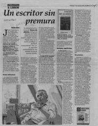 Un escritor sin premura  [artículo] Ramiro Rivas.