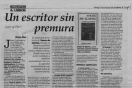 Un escritor sin premura  [artículo] Ramiro Rivas.