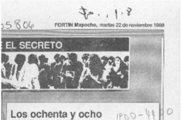 Los Ochenta y ocho de "Silencio" Valle --  [artículo].