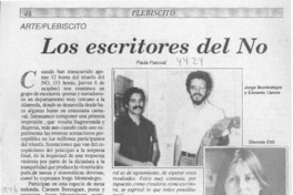 Los escritores del NO