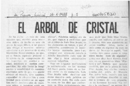 El árbol de cristal  [artículo] Miguel Angel Díaz.