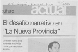 El desafío narrativo en "La nueva provincia"