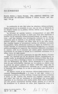 Una amistad esquiva, las relaciones de Estados Unidos y Chile  [artículo] Emilio Meneses C.