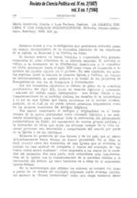 La Iglesia chilena y los cambios sociopolíticos