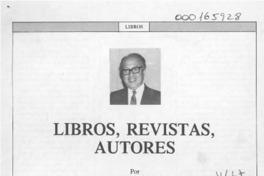 Libros, revistas, autores  [artículo] Eugenio García-Díaz.
