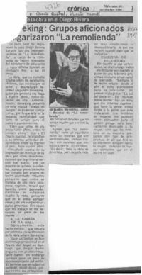 Sieveking, grupos aficionados vulgarizaron "La Remolienda"  [artículo].