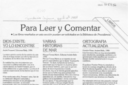Para leer y comentar  [artículo].
