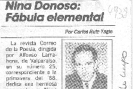 Nina Donoso, fábula elemental