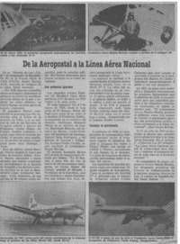 De la Aeropostal a la Línea Aérea Nacional