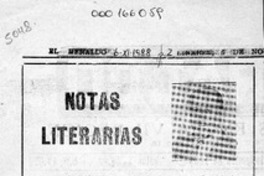 Notas literarias  [artículo] Mesa Seco.