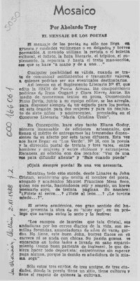 Mosaico  [artículo] Abelardo Troy.