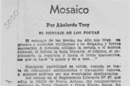 Mosaico  [artículo] Abelardo Troy.