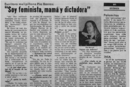 "Soy feminista, mamá y dictadora"