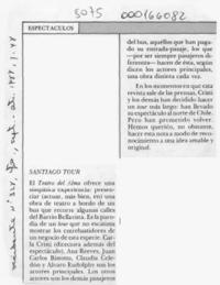 Santiago tour  [artículo].