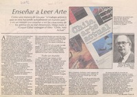 Enseñar a leer arte  [artículo] Mariella Tiozzo R.