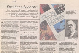 Enseñar a leer arte  [artículo] Mariella Tiozzo R.