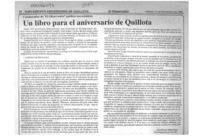 Un libro para el aniversario de Quillota  [artículo] Soledad Miranda.