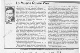 La muerte quiere vivir  [artículo] Antonio Rojas Gómez.