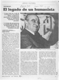 El legado de un humanista  [artículo] Jaime Quezada.