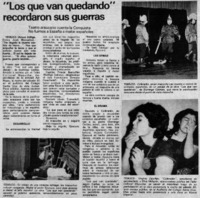 "Los que van quedando" recordaron sus guerras