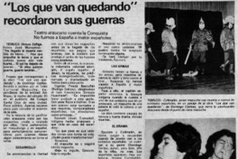 "Los que van quedando" recordaron sus guerras