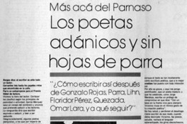 Los poetas adánicos y sin hojas de parra