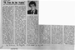 "El tren de las arenas"  [artículo] Wellington Rojas Valdebenito.