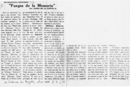 "Fuegos de la memoria"