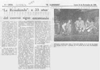 "La Remolienda" a 23 años del estreno sigue encantando  [artículo].