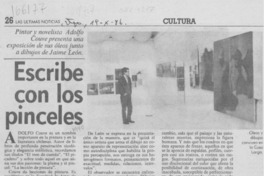 Escribe con los pinceles