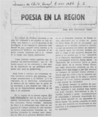 Poesía en la región