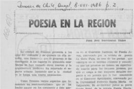 Poesía en la región
