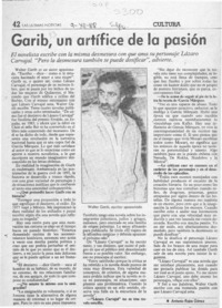 Garib, un artífice de la pasión