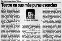 Teatro en sus más puras esencias