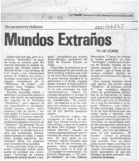 Mundos extraños  [artículo] J. M. Lecaros.