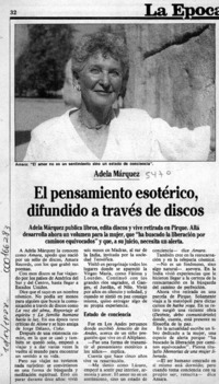 El Pensamiento esotérico, difundido a través de discos  [artículo].