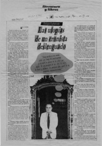 Las utopías de un cronista deslenguado  [artículo] Luisa Ulibarri.