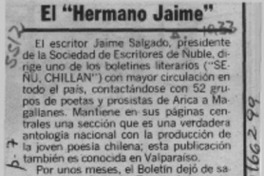 El "Hermano Jaime"  [artículo].