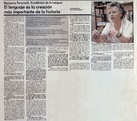 El lenguaje es la creación más importante de la historia