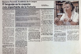 El lenguaje es la creación más importante de la historia