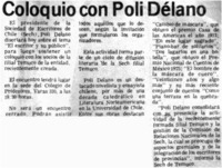 Coloquio con Poli Délano